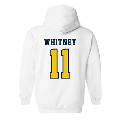 Michigan - NCAA Men's Lacrosse : Mason Whitney - Classic Shersey Hooded Sweatshirt-1
