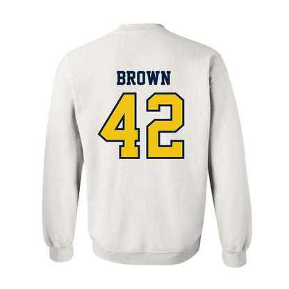 Michigan - NCAA Baseball : Justin Brown - Classic Shersey Crewneck Sweatshirt-1