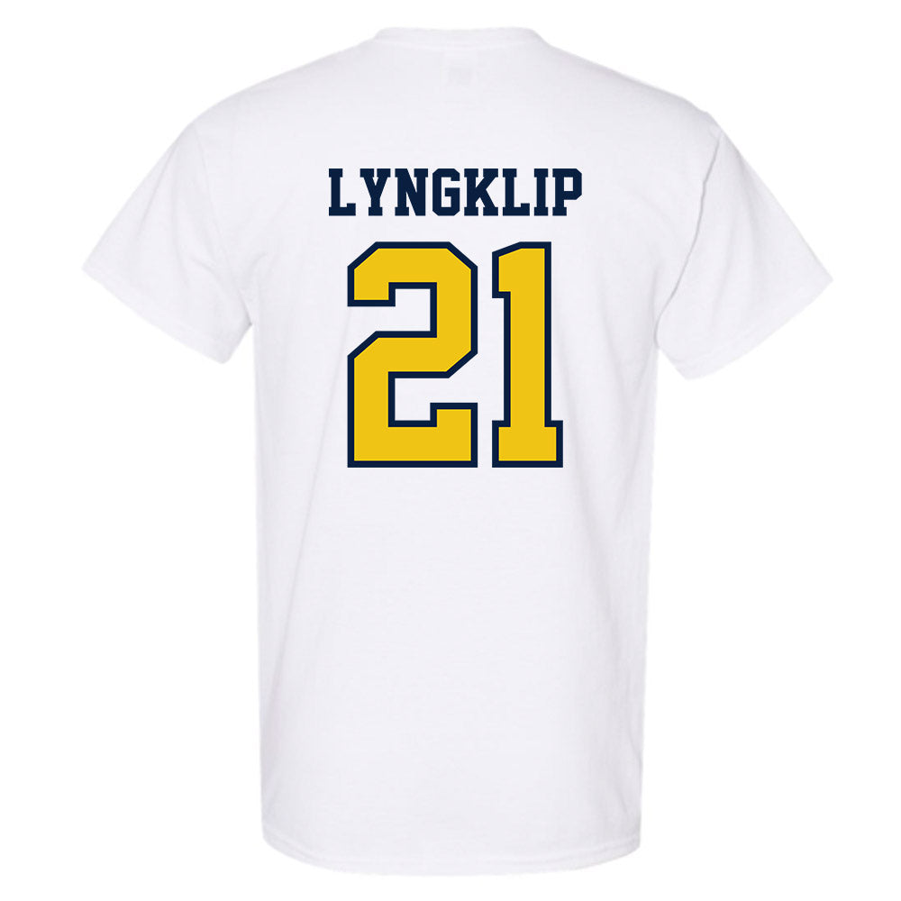 Michigan - NCAA Men's Lacrosse : Ryan Lyngklip - Classic Shersey T-Shirt-1