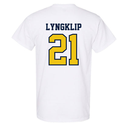Michigan - NCAA Men's Lacrosse : Ryan Lyngklip - Classic Shersey T-Shirt-1
