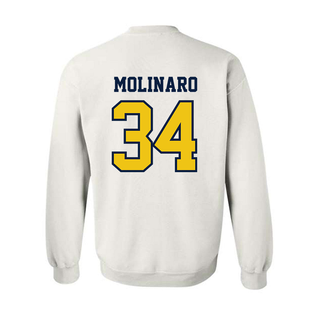 Michigan - NCAA Men's Ice Hockey : Julian Molinaro - Classic Shersey Crewneck Sweatshirt-1