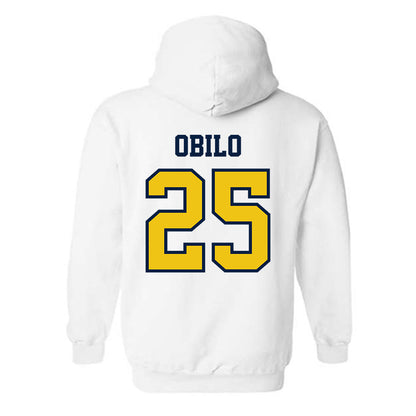 Michigan - NCAA Men's Soccer : Dubem Obilo - Classic Shersey Hooded Sweatshirt-1