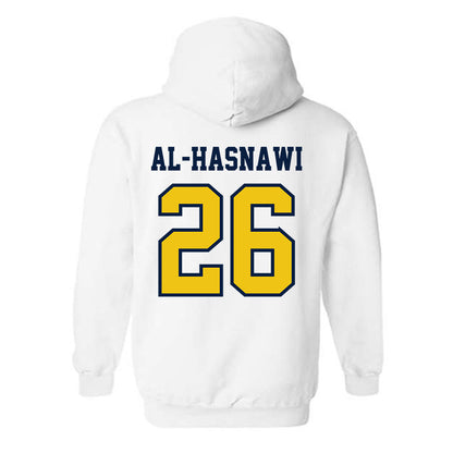 Michigan - NCAA Men's Soccer : Moshtaba Al-Hasnawi - Classic Shersey Hooded Sweatshirt-1