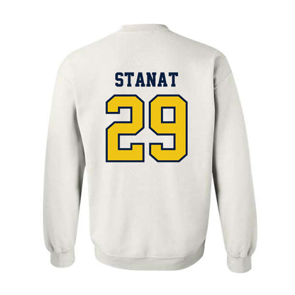 Michigan - NCAA Men's Lacrosse : Lukas Stanat - Classic Shersey Crewneck Sweatshirt-1