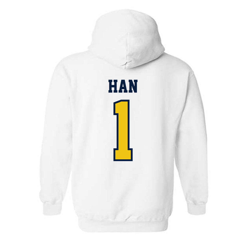 Michigan - NCAA Men's Lacrosse : Matt Han - Classic Shersey Hooded Sweatshirt-1
