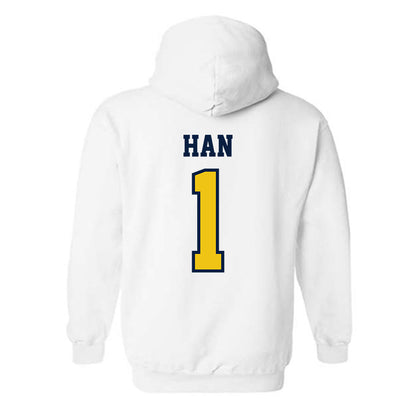 Michigan - NCAA Men's Lacrosse : Matt Han - Classic Shersey Hooded Sweatshirt-1