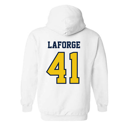 Michigan - NCAA Men's Lacrosse : Lucas Laforge - Classic Shersey Hooded Sweatshirt-1