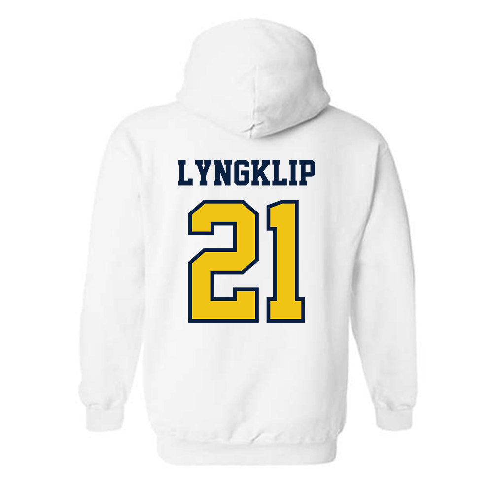 Michigan - NCAA Men's Lacrosse : Ryan Lyngklip - Classic Shersey Hooded Sweatshirt-1