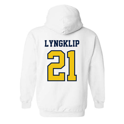 Michigan - NCAA Men's Lacrosse : Ryan Lyngklip - Classic Shersey Hooded Sweatshirt-1
