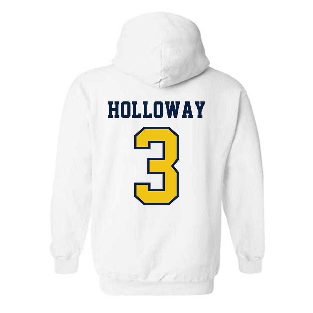Michigan - NCAA Women's Basketball : Mila Holloway - Classic Shersey Hooded Sweatshirt-1