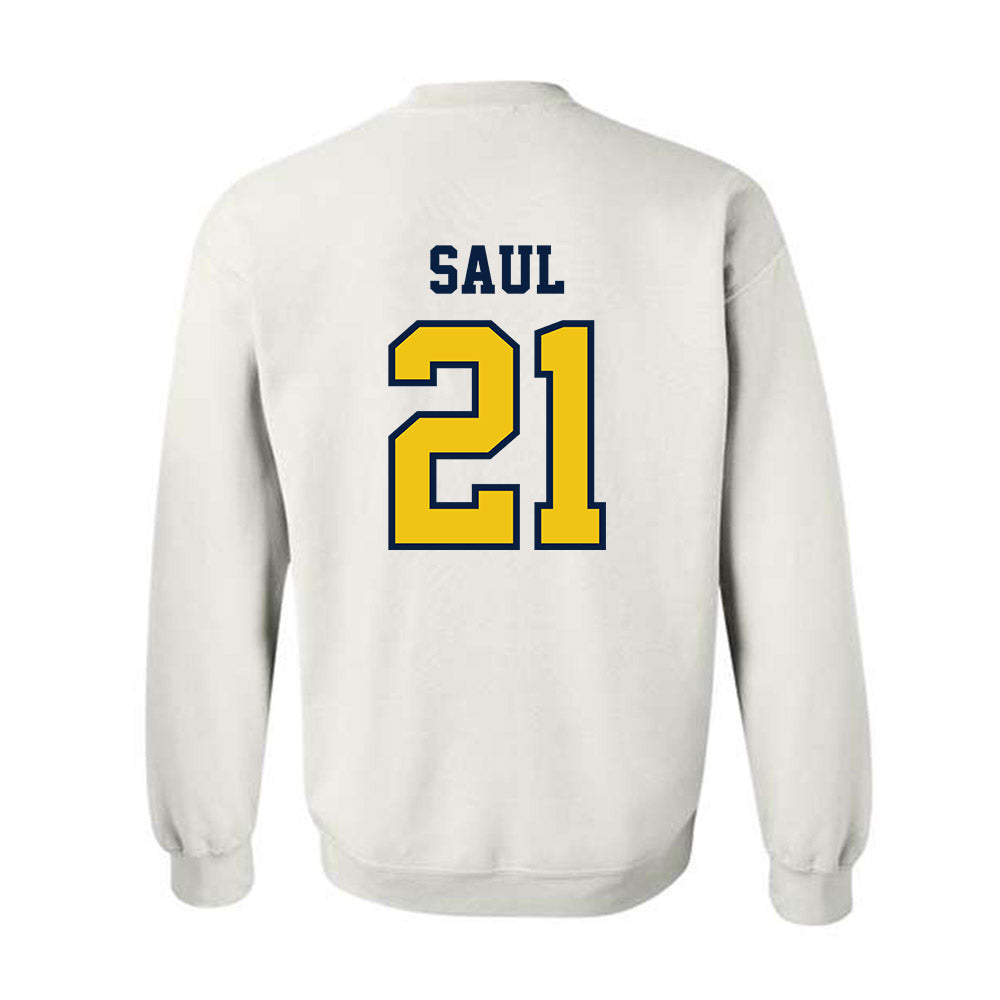 Michigan - NCAA Men's Soccer : Bode Saul - Classic Shersey Crewneck Sweatshirt-1