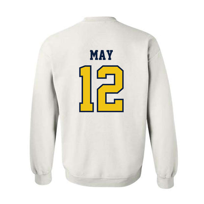 Michigan - NCAA Men's Basketball : Charlie May - Classic Shersey Crewneck Sweatshirt-1