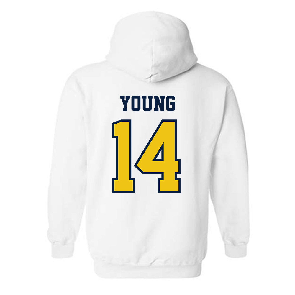 Michigan - NCAA Football : Jordan Young - Classic Shersey Hooded Sweatshirt-1