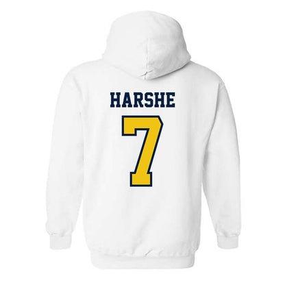 Michigan - NCAA Women's Soccer : Beanie Harshe - Classic Shersey Hooded Sweatshirt-1