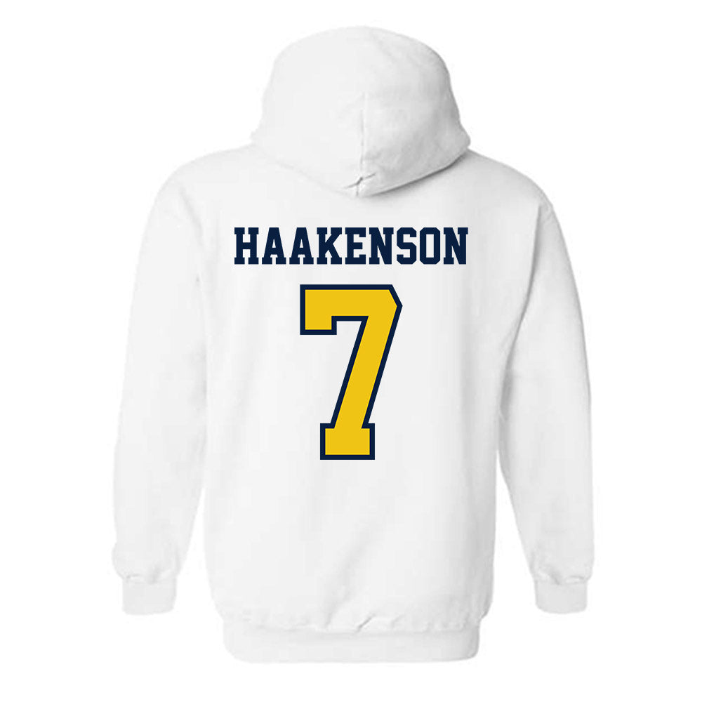 Michigan - NCAA Women's Soccer : Meredith Haakenson - Classic Shersey Hooded Sweatshirt-1