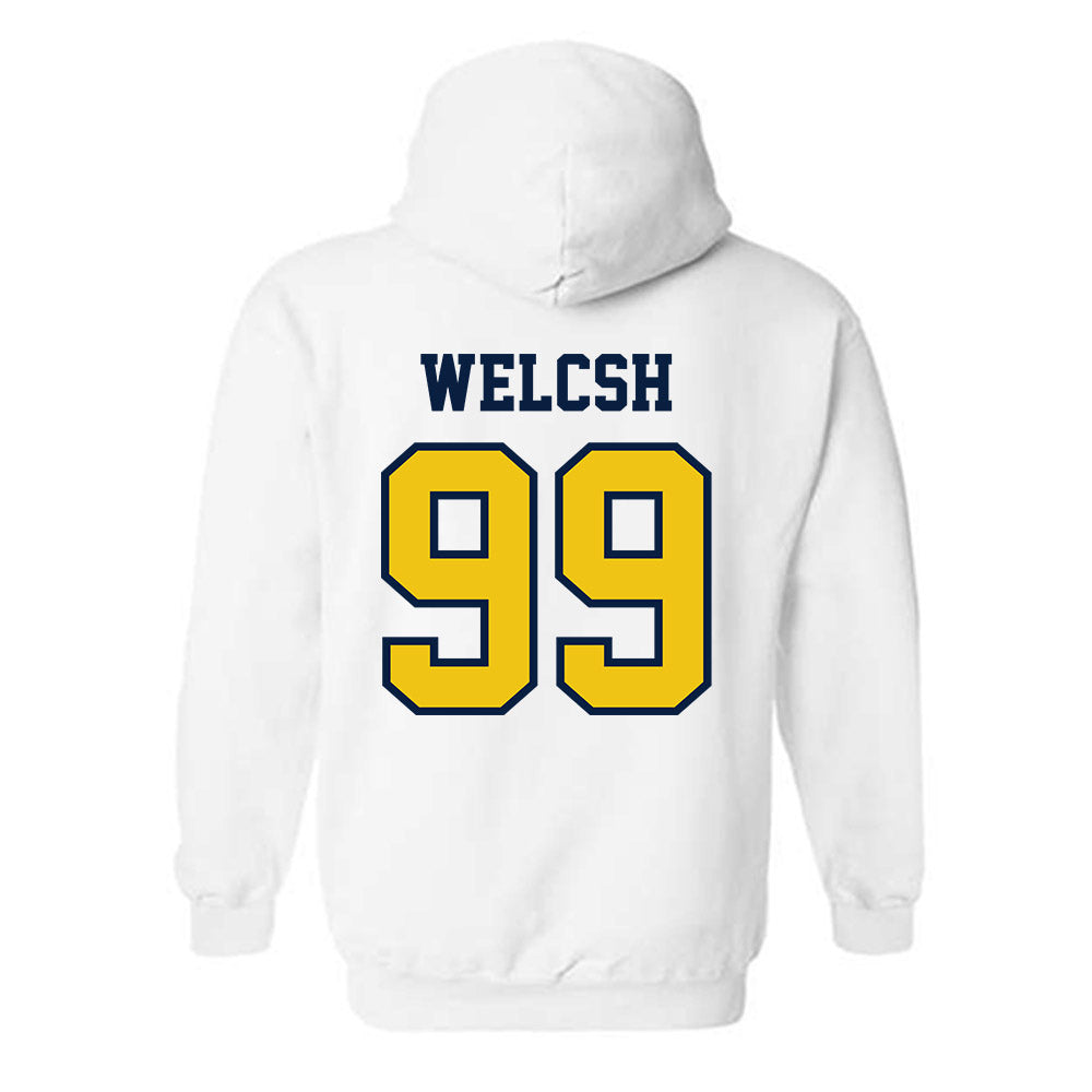 Michigan - NCAA Men's Lacrosse : Jack Welcsh - Classic Shersey Hooded Sweatshirt-1