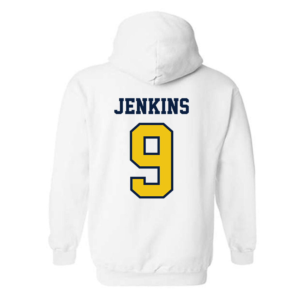 Michigan - NCAA Men's Lacrosse : Jack Jenkins - Classic Shersey Hooded Sweatshirt-1