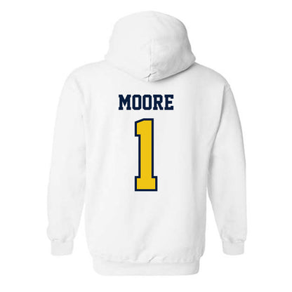 Michigan - NCAA Football : Rod Moore - Classic Shersey Hooded Sweatshirt-1