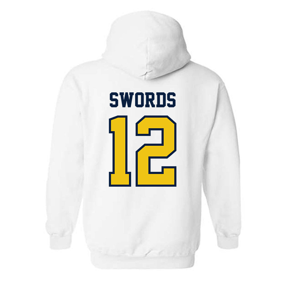 Michigan - NCAA Women's Basketball : Syla Swords - Classic Shersey Hooded Sweatshirt-1