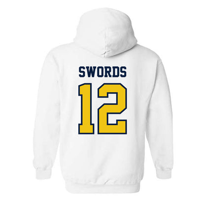Michigan - NCAA Women's Basketball : Syla Swords - Classic Shersey Hooded Sweatshirt-1