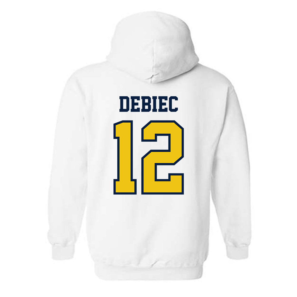 Michigan - NCAA Baseball : Max Debiec - Classic Shersey Hooded Sweatshirt-1