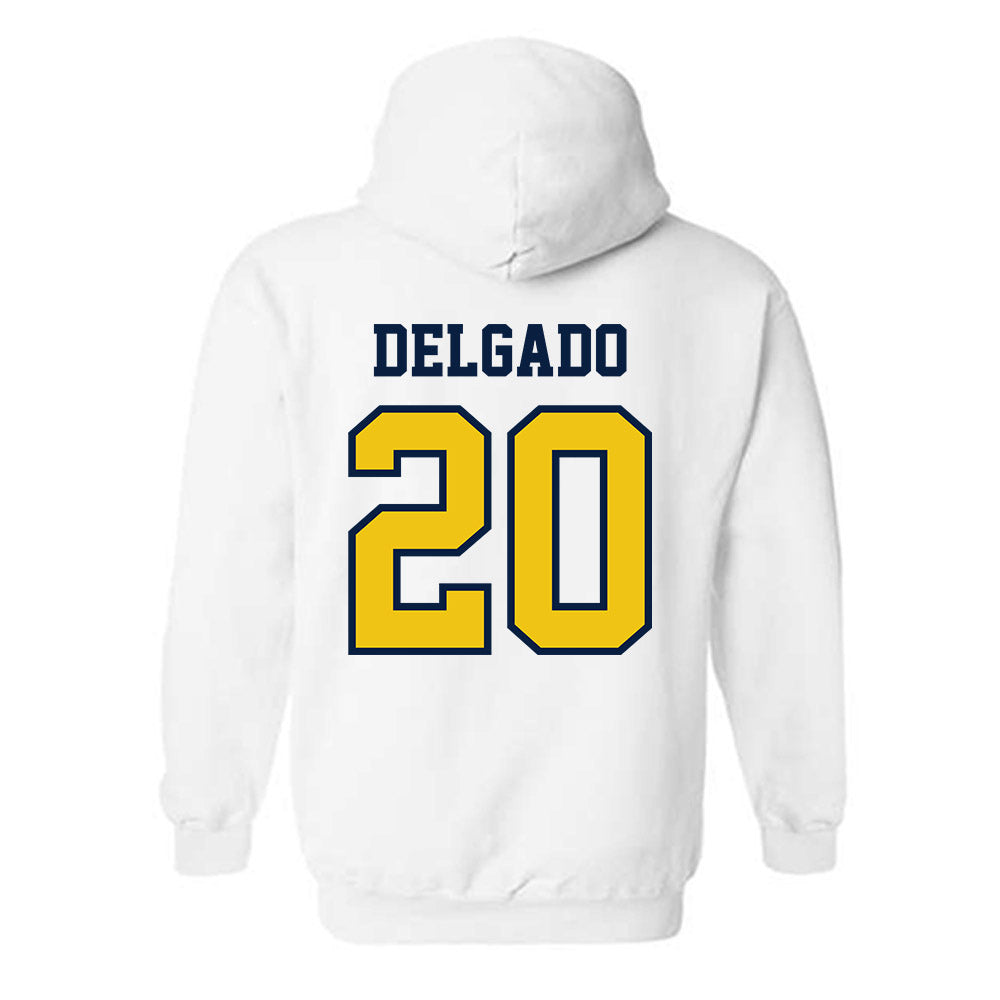 Michigan - NCAA Men's Lacrosse : Lucas Delgado - Classic Shersey Hooded Sweatshirt-1