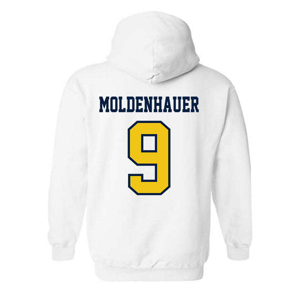Michigan - NCAA Men's Ice Hockey : Nick Moldenhauer - Classic Shersey Hooded Sweatshirt-1