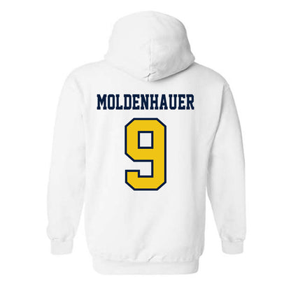 Michigan - NCAA Men's Ice Hockey : Nick Moldenhauer - Classic Shersey Hooded Sweatshirt-1
