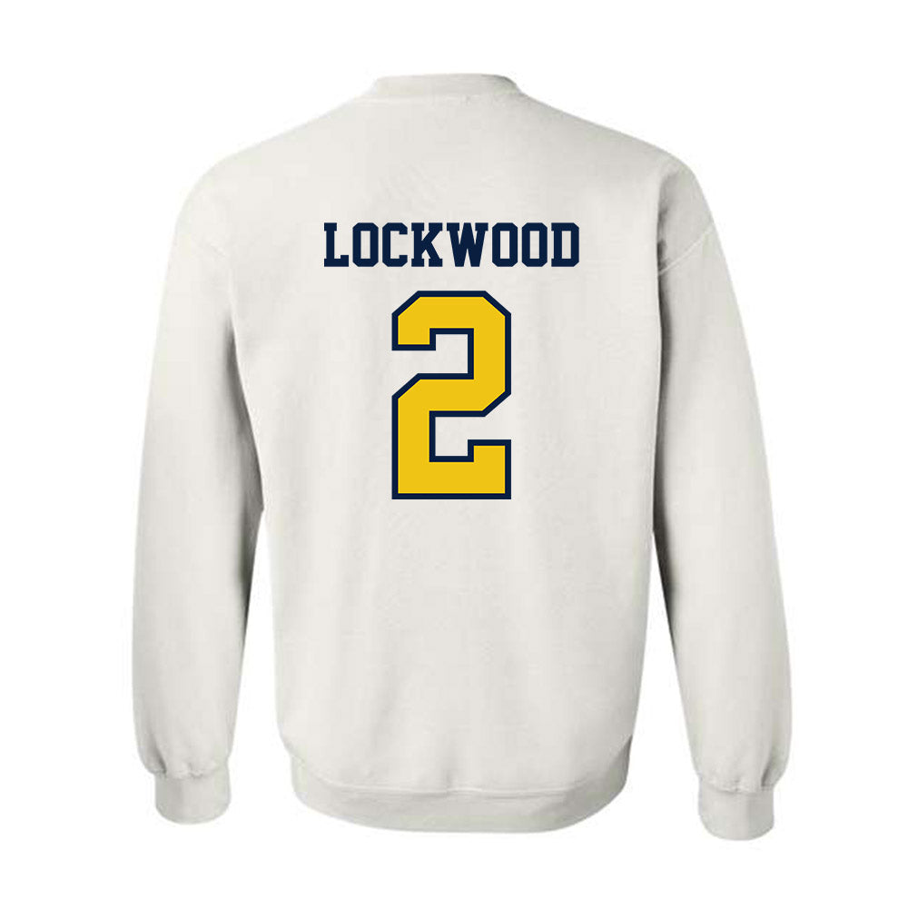 Michigan - NCAA Men's Lacrosse : Bo Lockwood - Classic Shersey Crewneck Sweatshirt-1