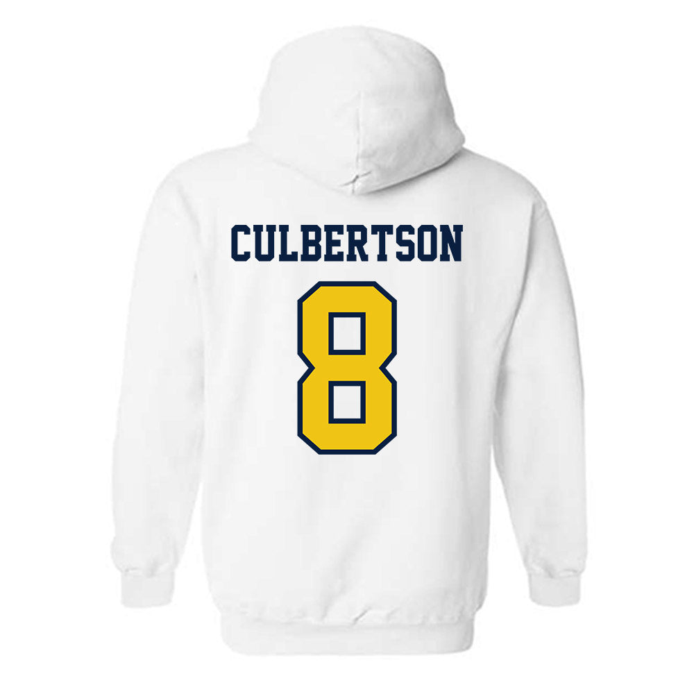 Michigan - NCAA Baseball : Drew Culbertson - Classic Shersey Hooded Sweatshirt-1