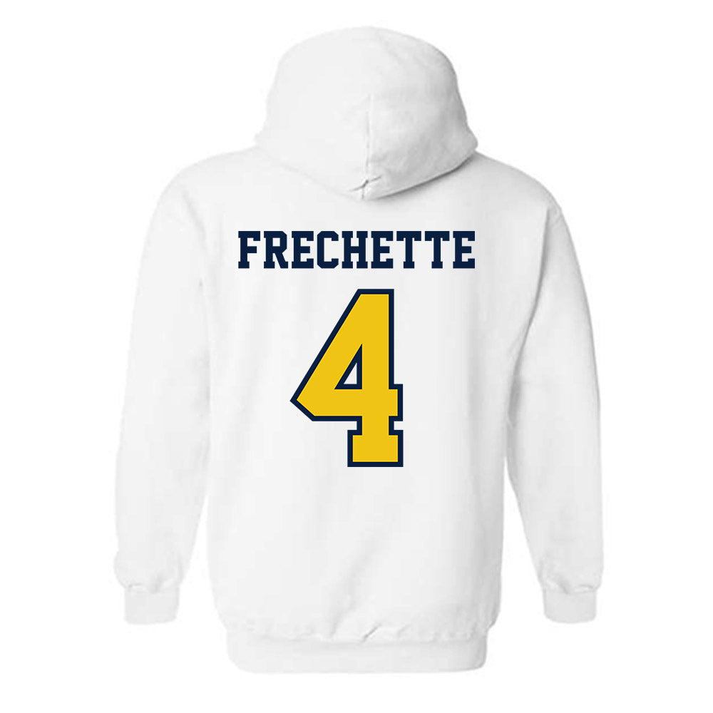Michigan - NCAA Men's Lacrosse : Michael Frechette - Classic Shersey Hooded Sweatshirt-1
