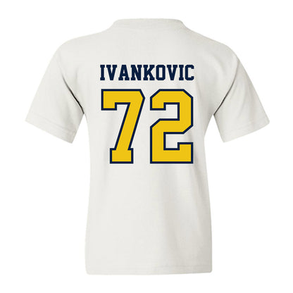 Michigan - NCAA Men's Ice Hockey : Jack Ivankovic - Classic Shersey Youth T-Shirt-1