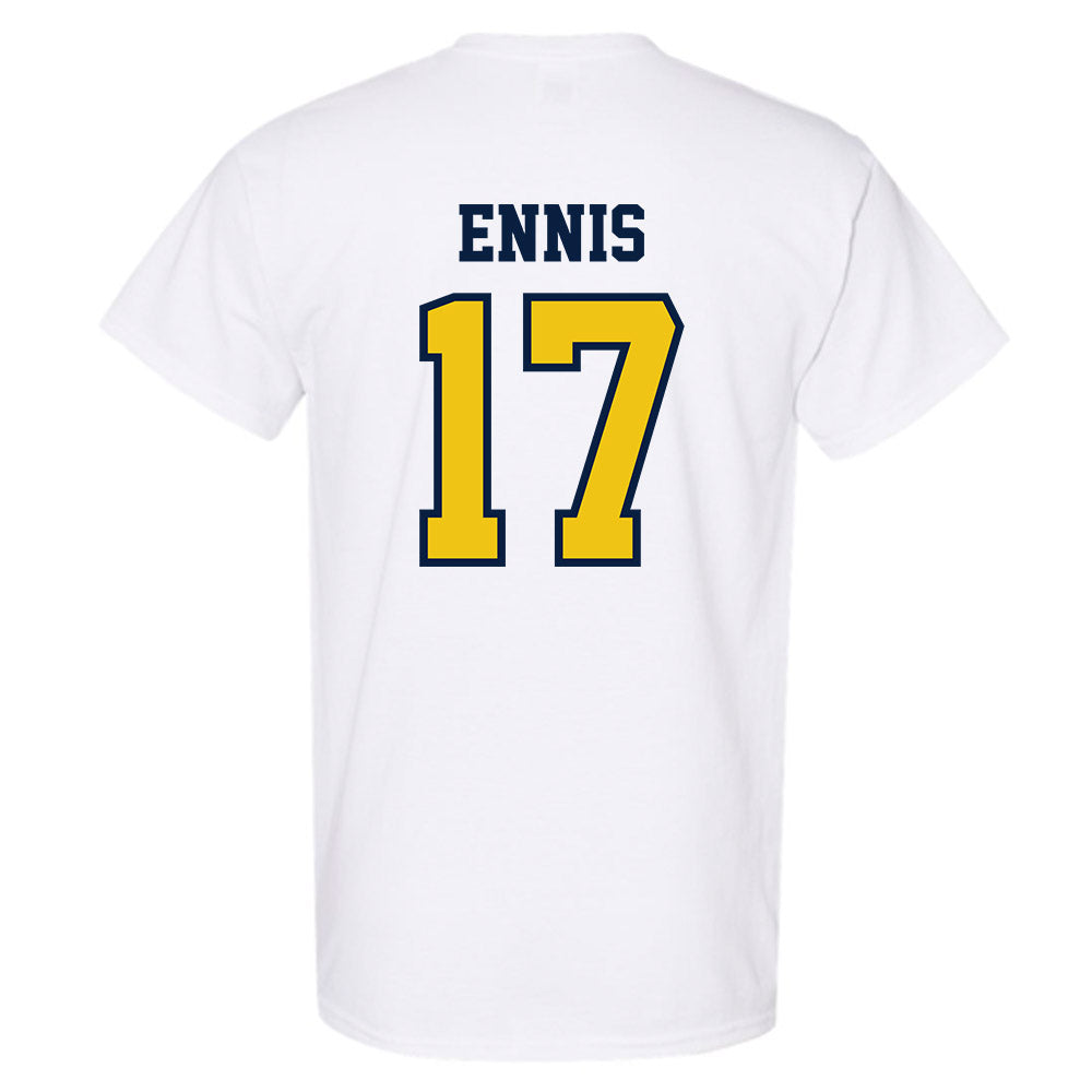 Michigan - NCAA Men's Lacrosse : Justin Ennis - Classic Shersey T-Shirt-1