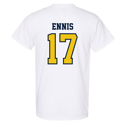 Michigan - NCAA Men's Lacrosse : Justin Ennis - Classic Shersey T-Shirt-1