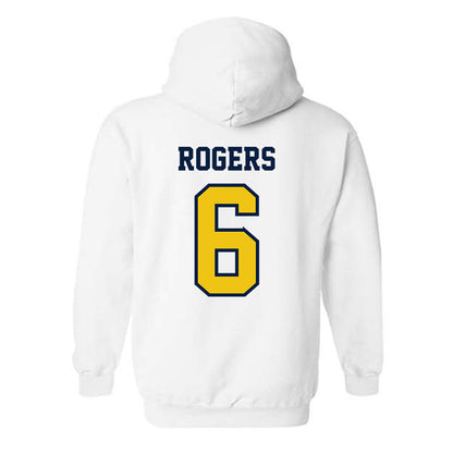 Michigan - NCAA Men's Soccer : Quin Rogers - Classic Shersey Hooded Sweatshirt-1
