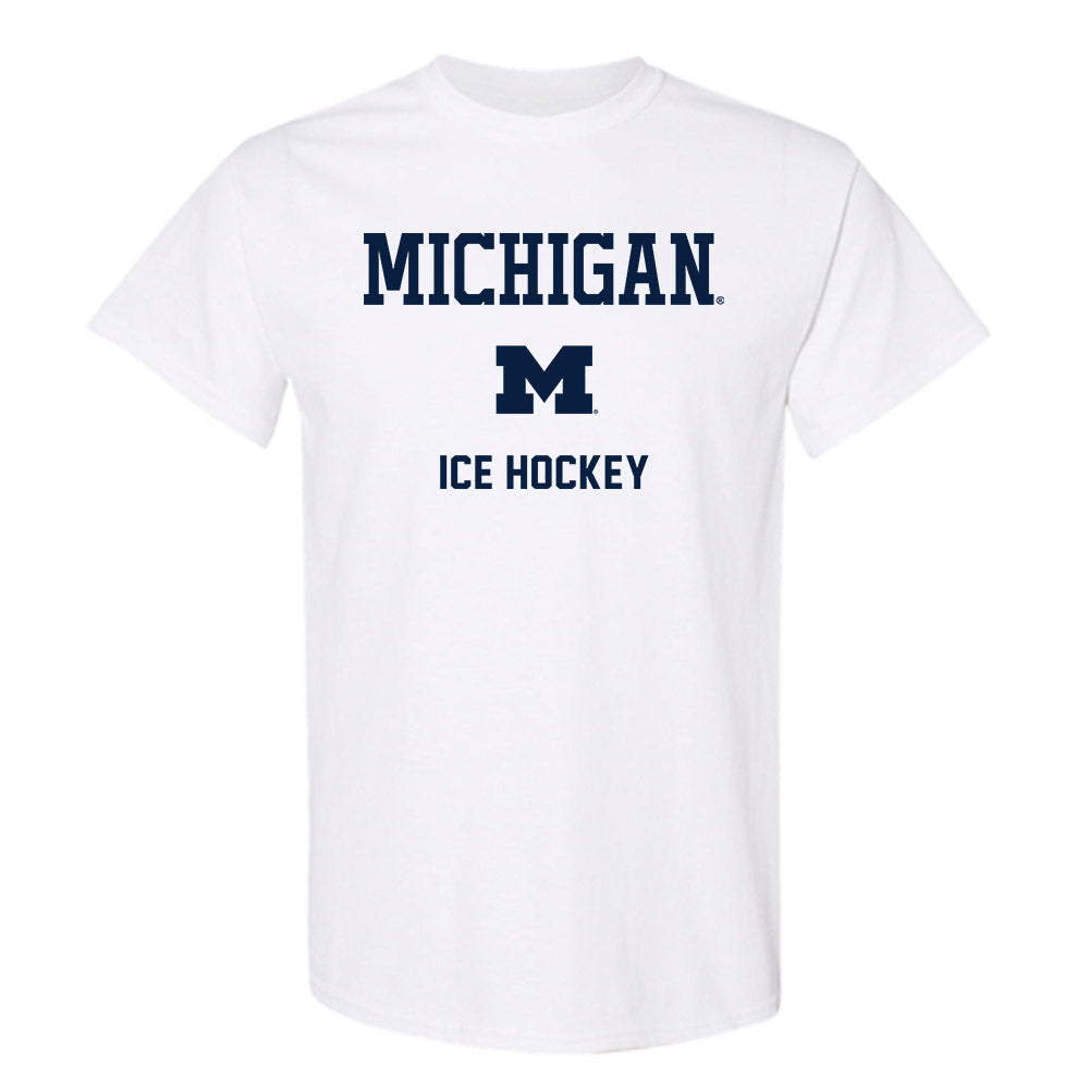 Michigan - NCAA Men's Ice Hockey : Adam Valentini - Classic Shersey T-Shirt-0