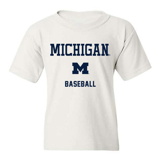 Michigan - NCAA Baseball : Justin Brown - Classic Shersey Youth T-Shirt-0