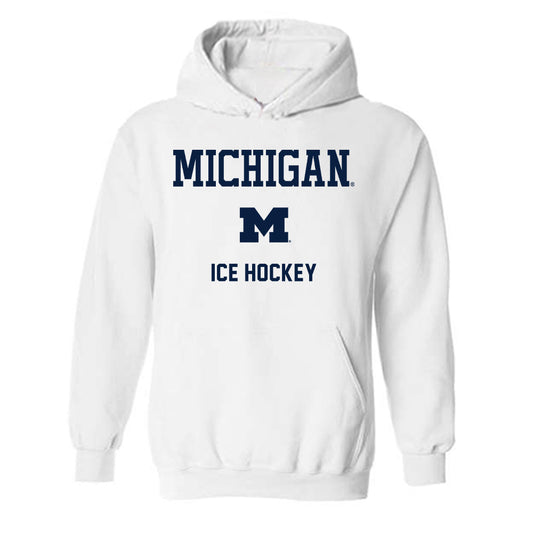 Michigan - NCAA Men's Ice Hockey : Nick Moldenhauer - Classic Shersey Hooded Sweatshirt-0