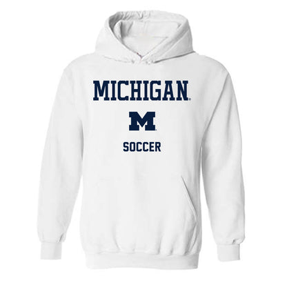Michigan - NCAA Men's Soccer : Bode Saul - Classic Shersey Hooded Sweatshirt-0
