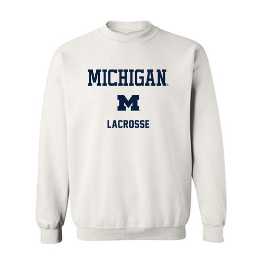 Michigan - NCAA Men's Lacrosse : Will O'Connor - Classic Shersey Crewneck Sweatshirt-0