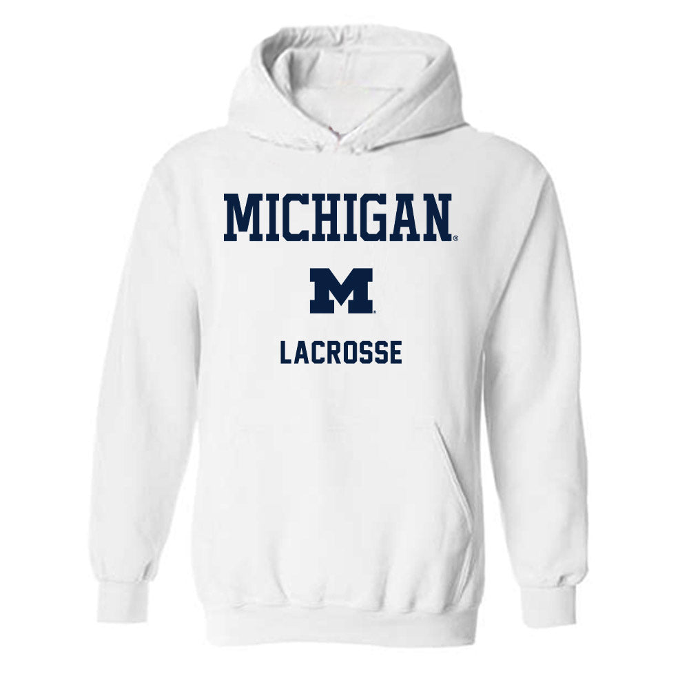 Michigan - NCAA Men's Lacrosse : Dylan Bruno - Classic Shersey Hooded Sweatshirt-0