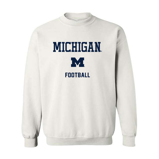 Michigan - NCAA Football : Travis Johnson - Classic Shersey Crewneck Sweatshirt-0