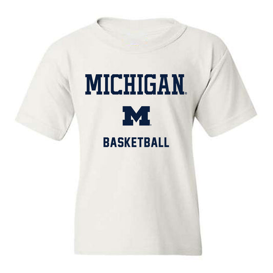 Michigan - NCAA Men's Basketball : Yaxel Lendeborg - Classic Shersey Youth T-Shirt-0
