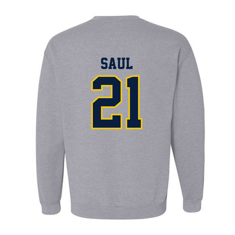 Michigan - NCAA Men's Soccer : Bode Saul - Classic Shersey Crewneck Sweatshirt-1