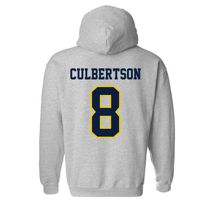 Michigan - NCAA Baseball : Drew Culbertson - Classic Shersey Hooded Sweatshirt-1