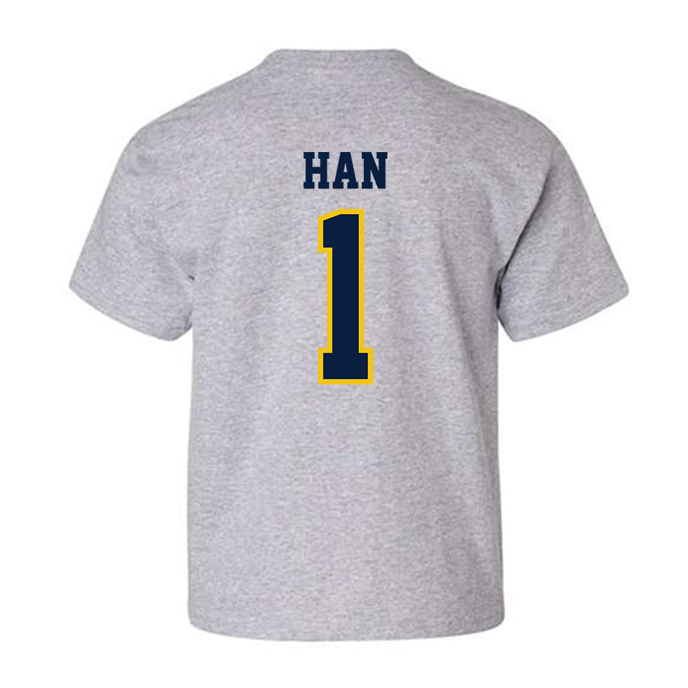Michigan - NCAA Men's Lacrosse : Matt Han - Classic Shersey Youth T-Shirt-1
