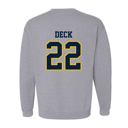 Michigan - NCAA Football : Jordan Deck - Classic Shersey Crewneck Sweatshirt-1