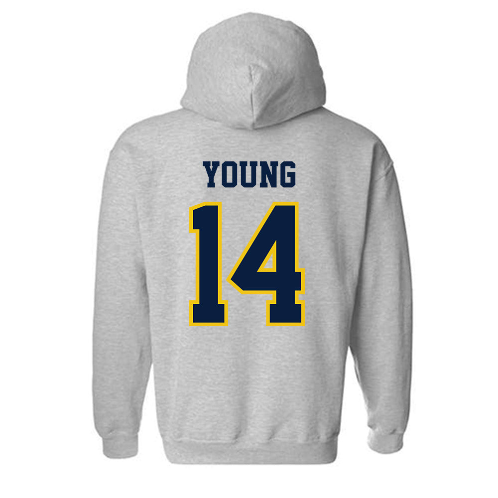 Michigan - NCAA Football : Jordan Young - Classic Shersey Hooded Sweatshirt-1