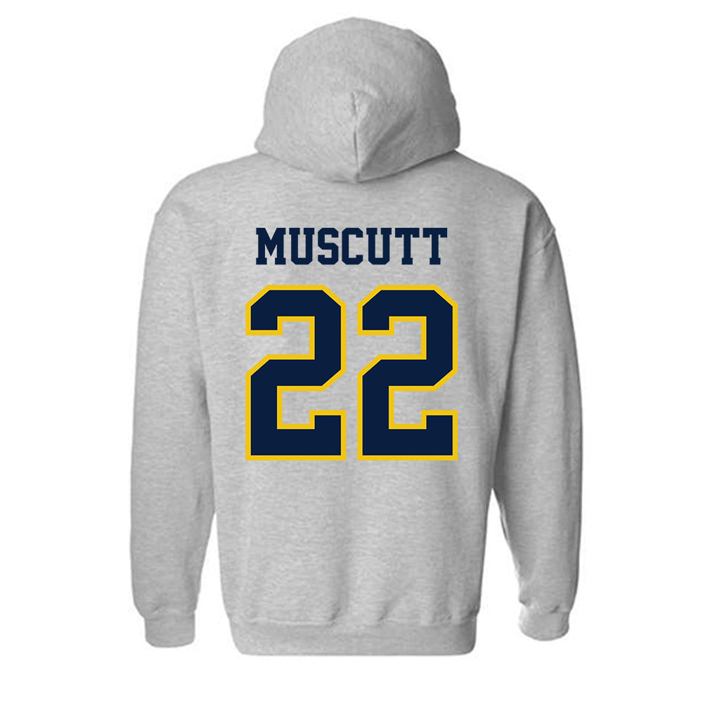 Michigan - NCAA Men's Ice Hockey : Kason Muscutt - Classic Shersey Hooded Sweatshirt-1