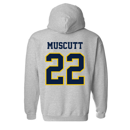 Michigan - NCAA Men's Ice Hockey : Kason Muscutt - Classic Shersey Hooded Sweatshirt-1